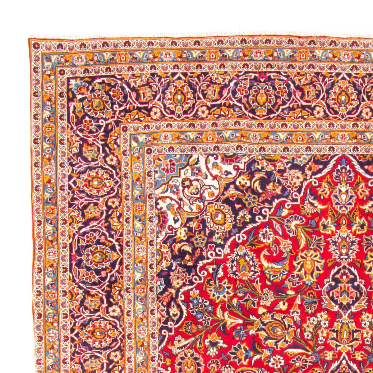 Perser Rug - Keshan - 345 x 237 cm - red