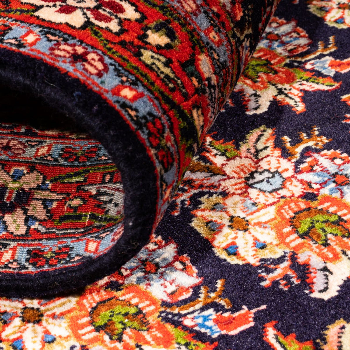 Runner Perser Rug - Bidjar - 204 x 73 cm - dark blue