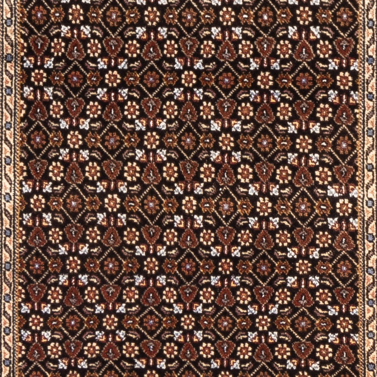 Runner Perser Rug - Tabriz - Royal - 196 x 80 cm - dark blue