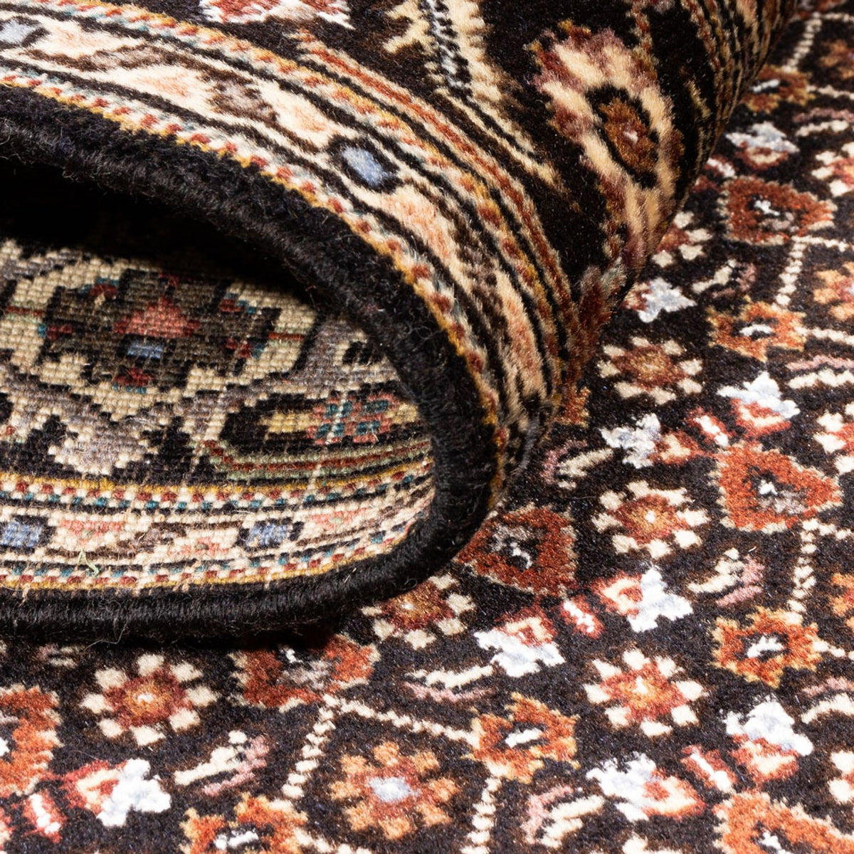 Runner Perser Rug - Tabriz - Royal - 196 x 80 cm - dark blue