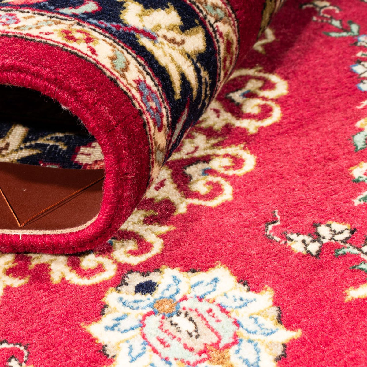 Runner Perser Rug - Ghom - 215 x 65 cm - red