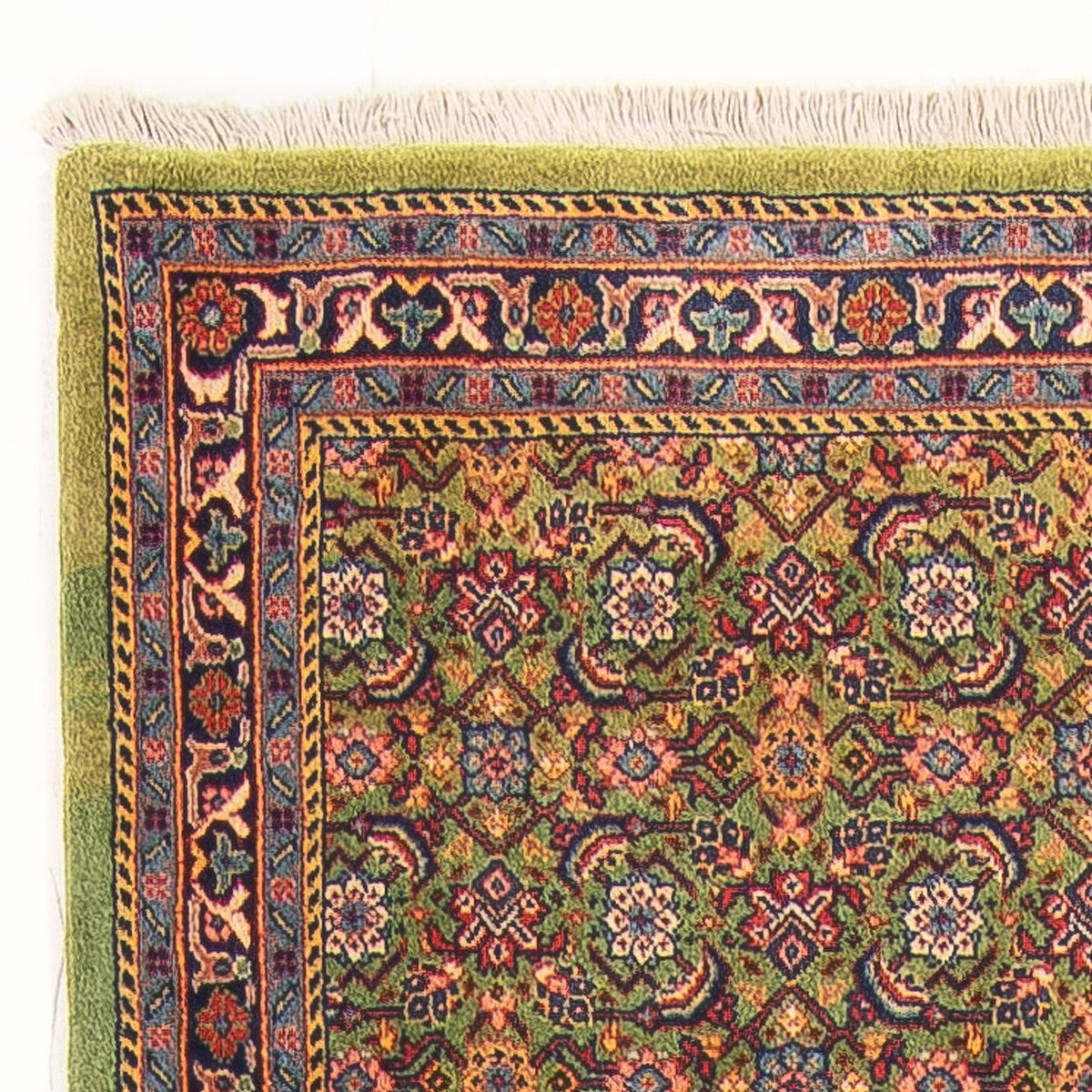 Runner Perser Rug - Tabriz - Royal - 377 x 100 cm - light green