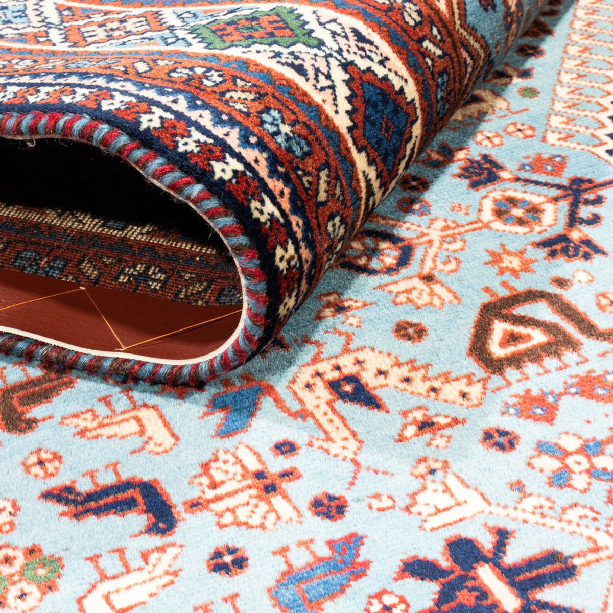 Perser Rug - Nomadic - 253 x 172 cm - light blue