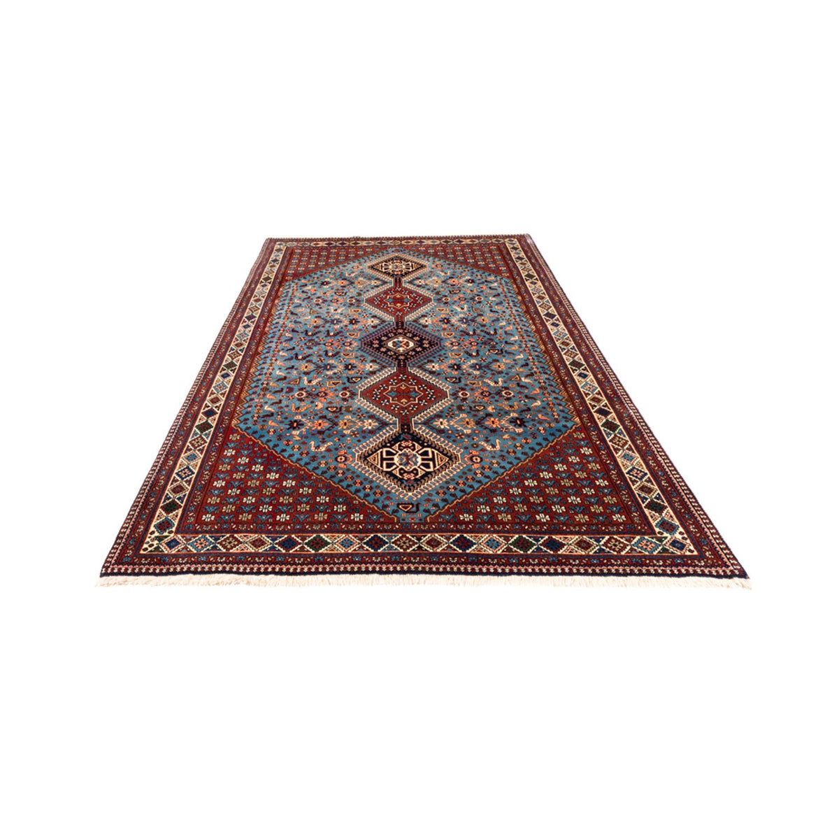Perser Rug - Nomadic - 253 x 172 cm - light blue