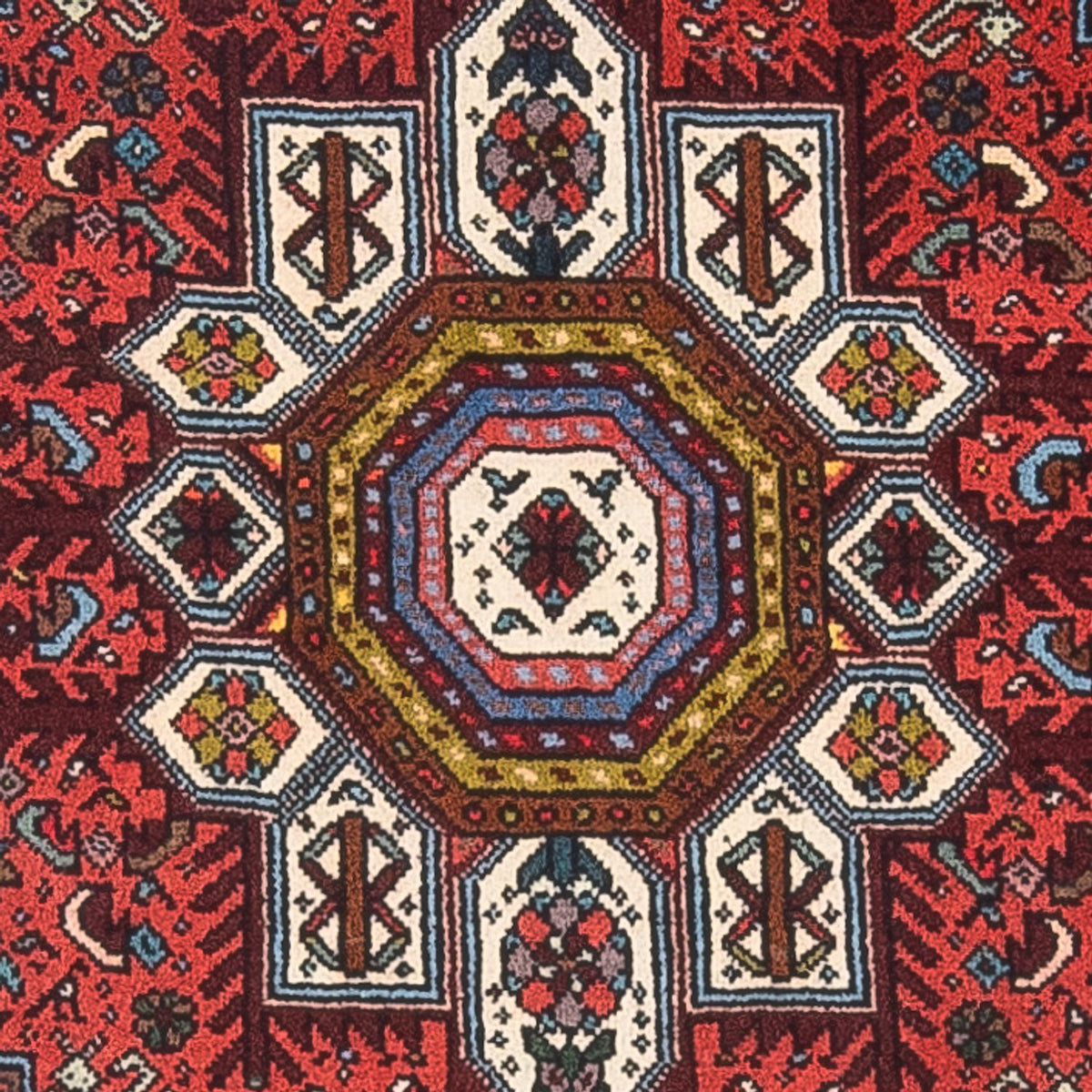 Perser Rug - Nomadic - 129 x 70 cm - red