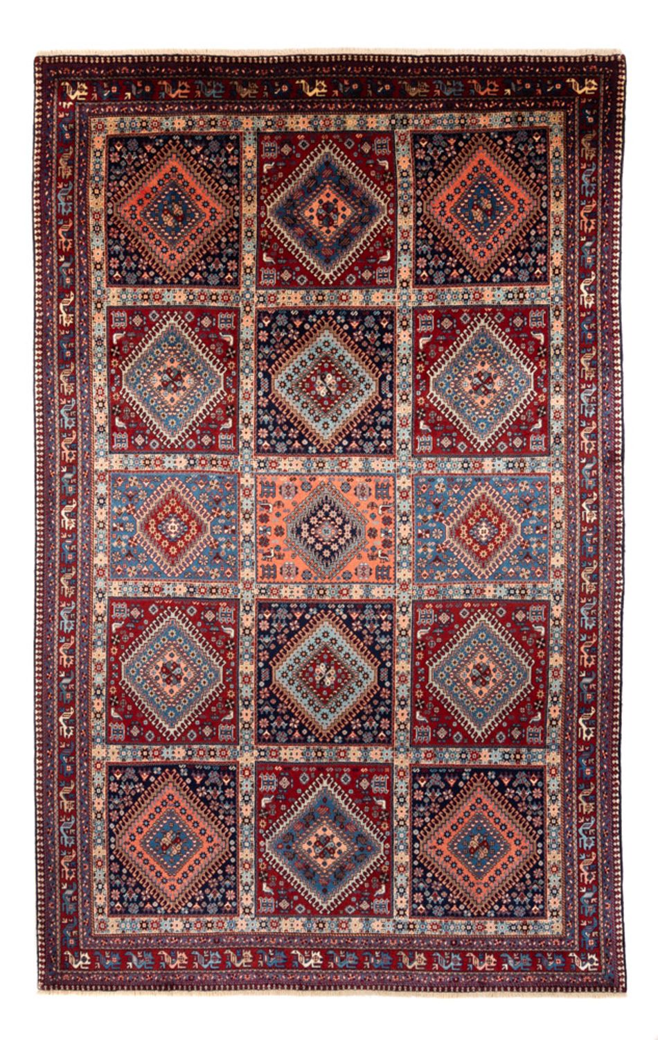 Perser Rug - Nomadic - 311 x 200 cm - dark red