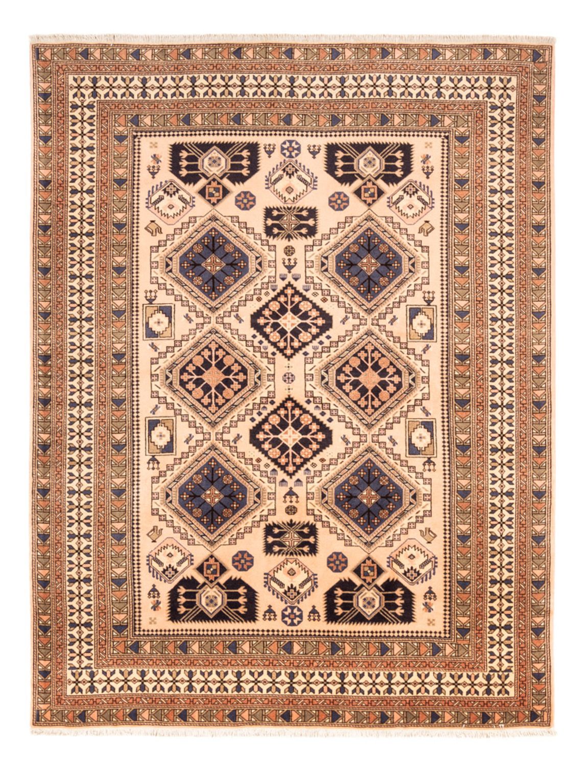 Perser Rug - Nomadic - 251 x 194 cm - light beige
