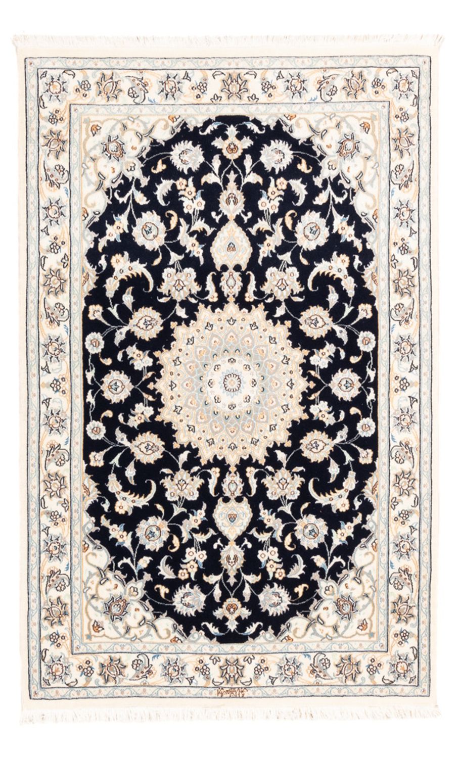 Perser Rug - Nain - Premium - 154 x 104 cm - dark blue