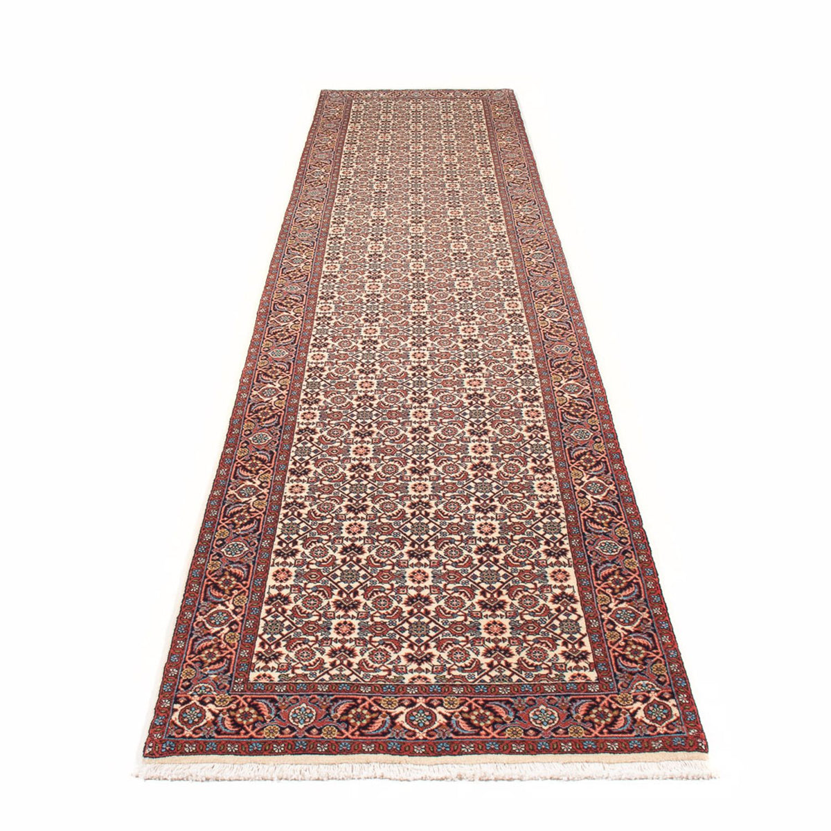 Runner Perser Rug - Bidjar - 398 x 85 cm - beige