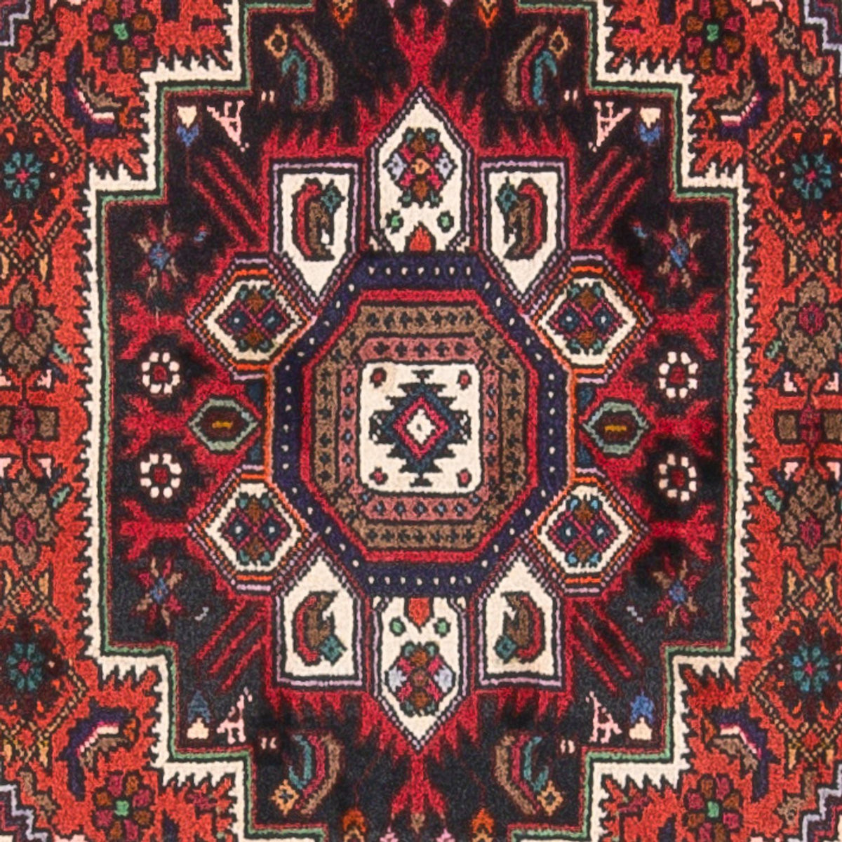 Perser Rug - Nomadic - 127 x 83 cm - red