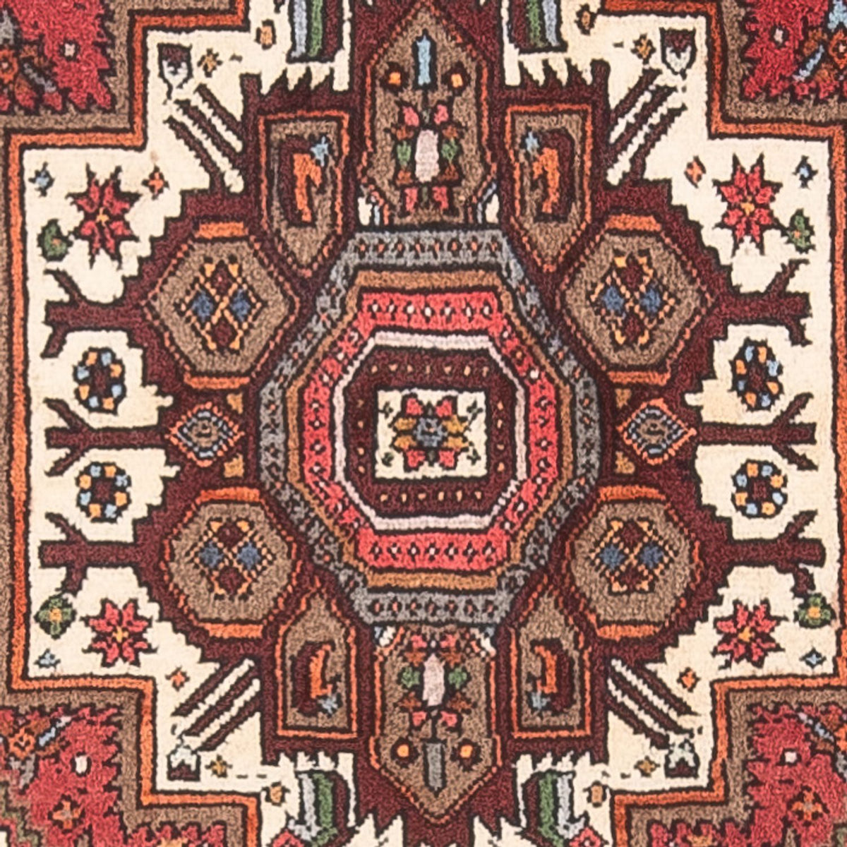 Perser Rug - Nomadic - 123 x 80 cm - cream