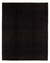 Persian Gabbeh Rug 214x260cm - Perserteppich Wollteppich - Rectangle / Dark Brown / 214 x 260 cm Rectangle