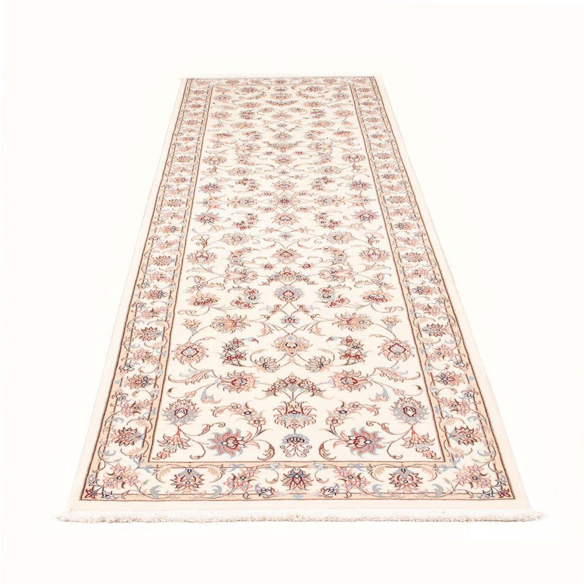 Runner Perser Rug - Tabriz - Royal - 296 x 86 cm - cream