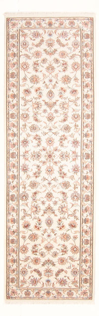 Runner Perser Rug - Tabriz - Royal - 294 x 89 cm - cream