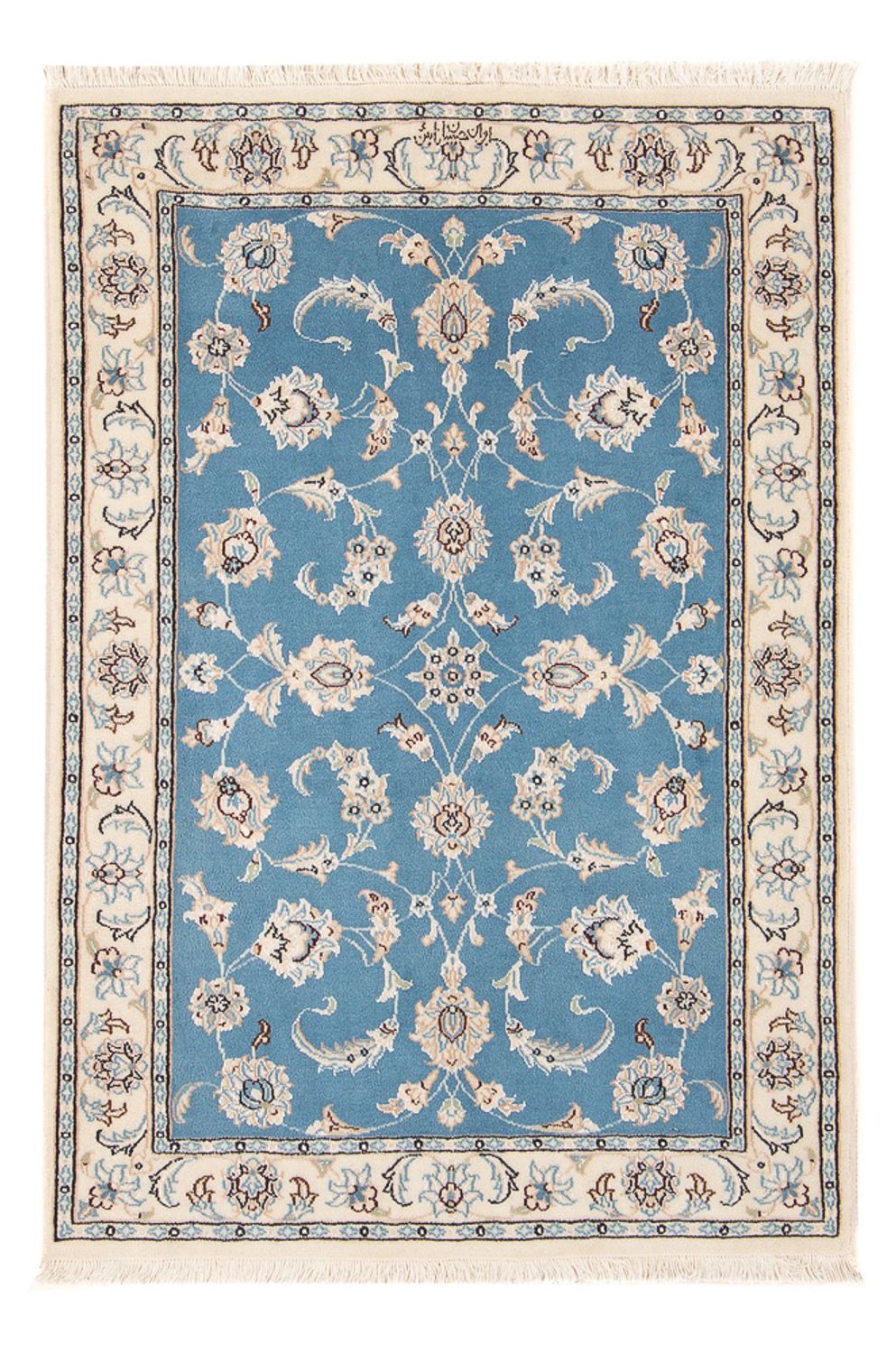 Perser Rug - Nain - Premium - 120 x 80 cm - light blue