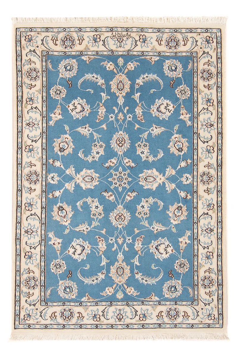 Perser Rug - Nain - Premium - 120 x 80 cm - light blue
