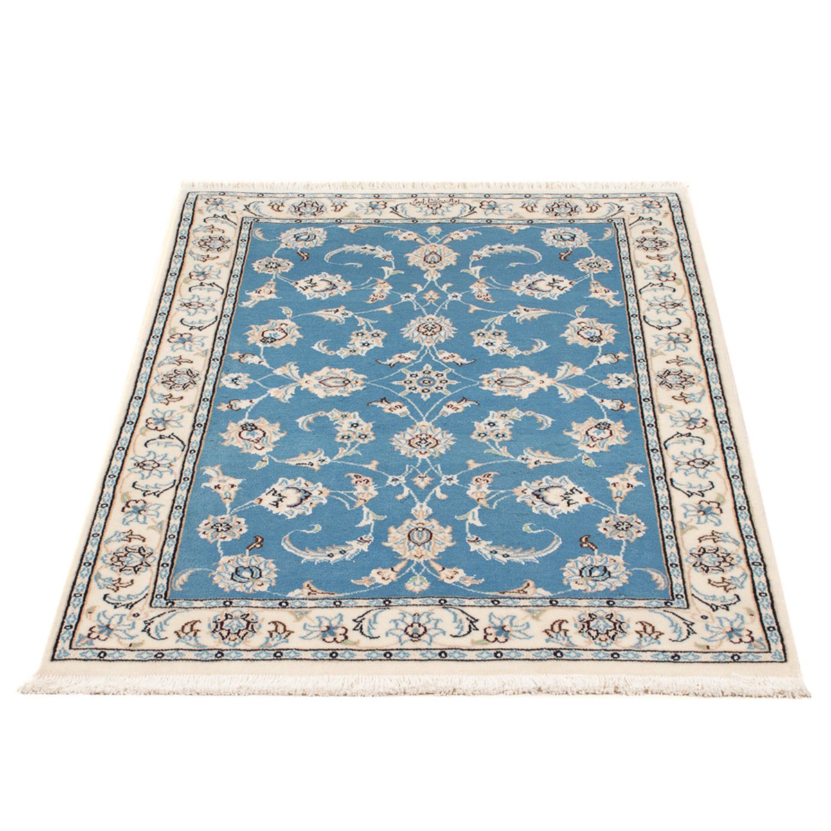 Perser Rug - Nain - Premium - 120 x 80 cm - light blue