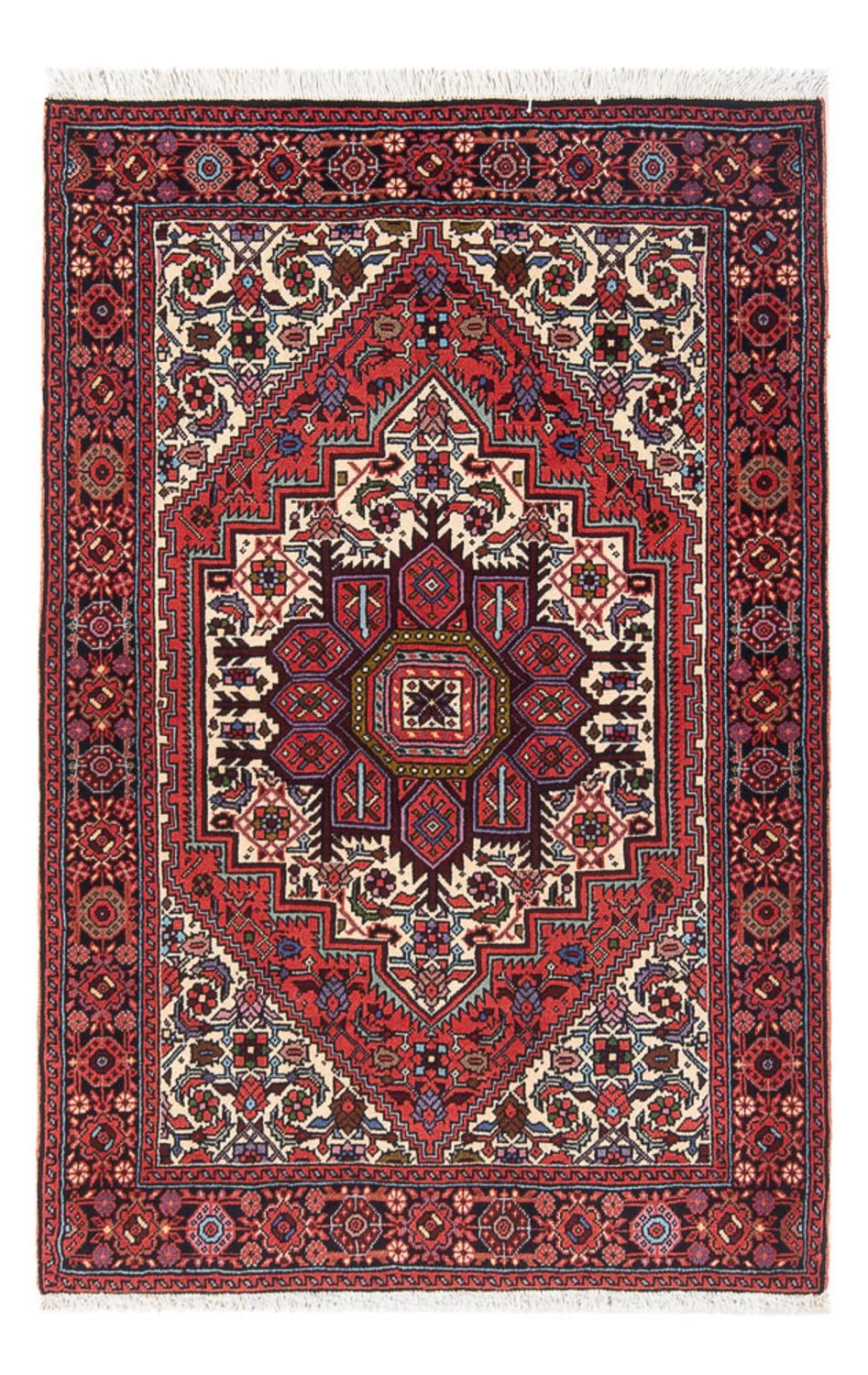 Perser Rug - Nomadic - 123 x 82 cm - dark red