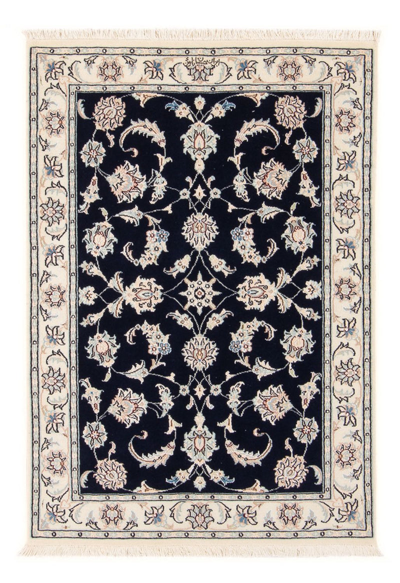 Perser Rug - Nain - Premium - 120 x 79 cm - dark blue