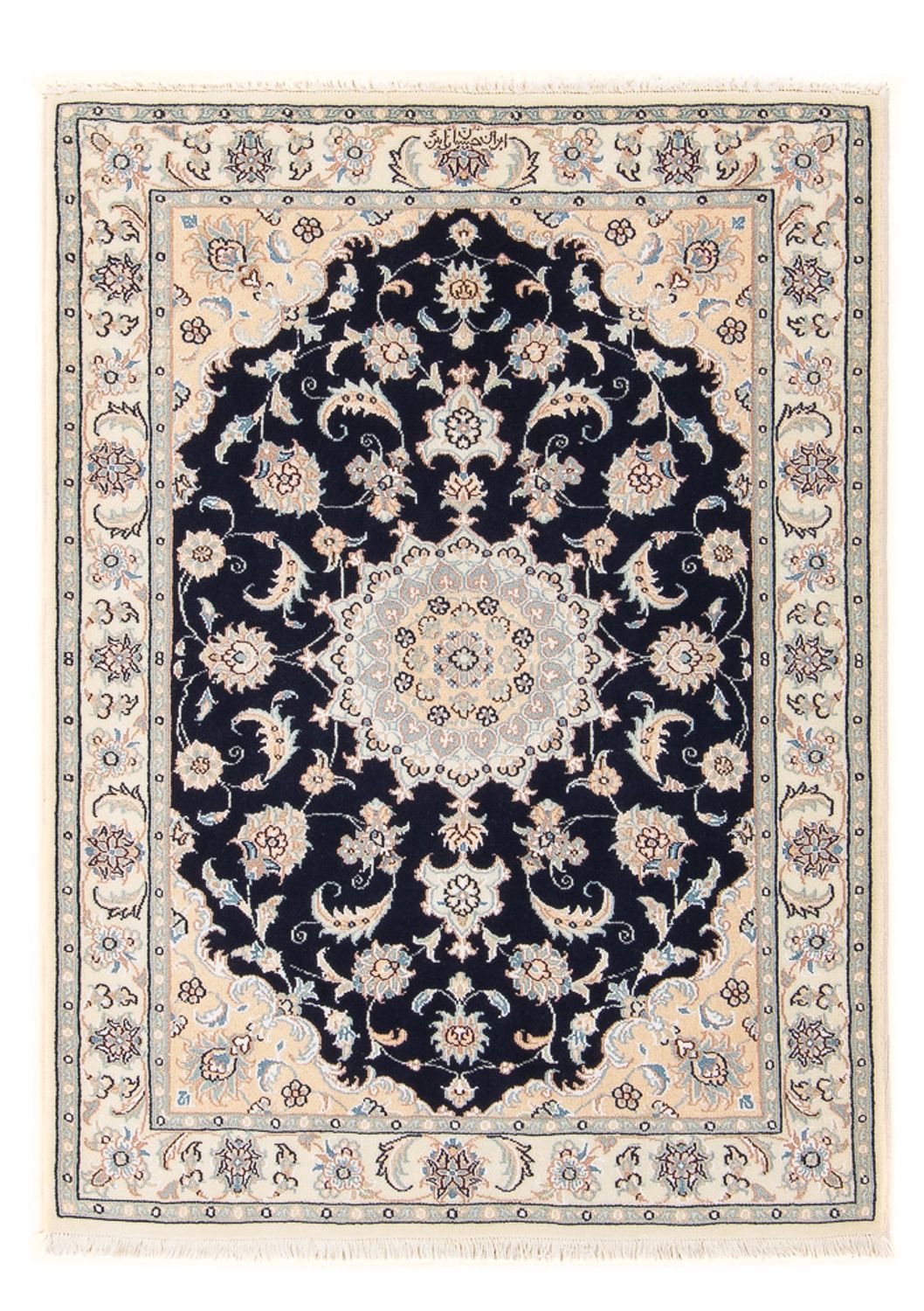 Perser Rug - Nain - Premium - 120 x 84 cm - dark blue
