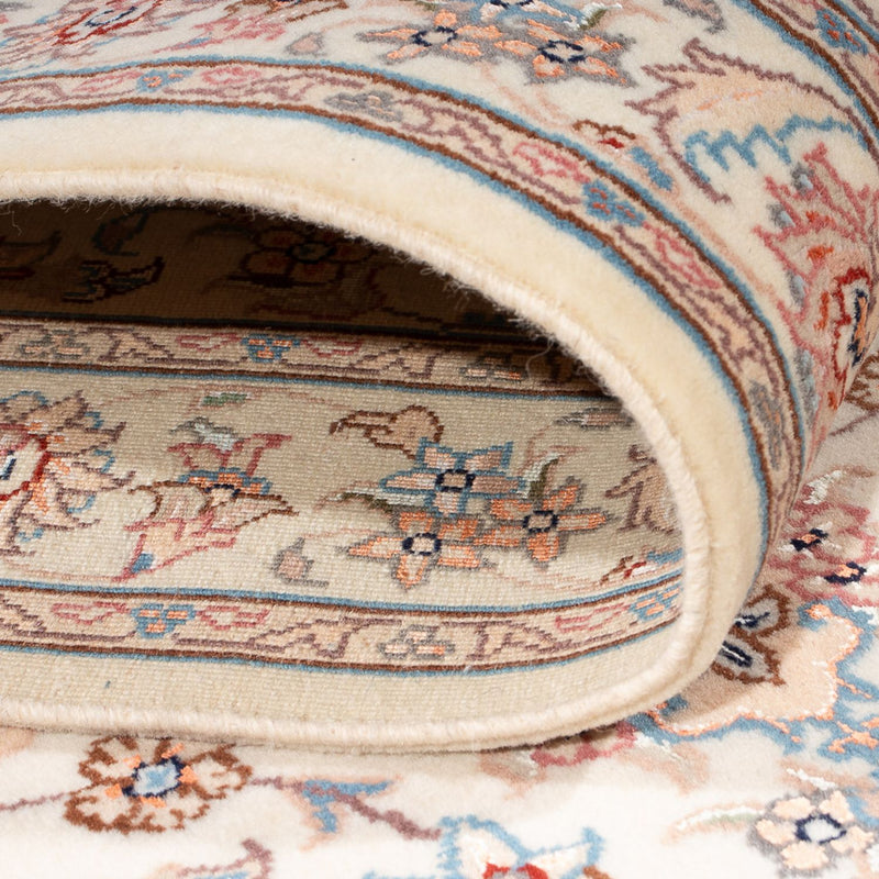 Runner Perser Rug - Tabriz - Royal - 298 x 87 cm - cream