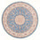 Perser Rug - Tabriz - Royal round  - 200 x 200 cm - light blue