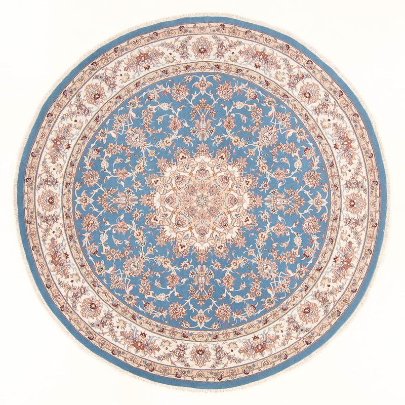 Perser Rug - Tabriz - Royal round  - 200 x 200 cm - light blue
