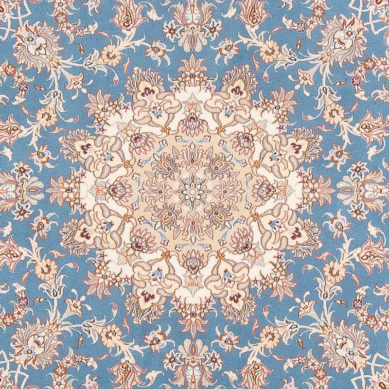 Perser Rug - Tabriz - Royal round  - 200 x 200 cm - light blue