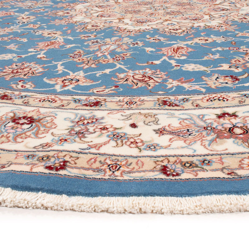 Perser Rug - Tabriz - Royal round  - 200 x 200 cm - light blue