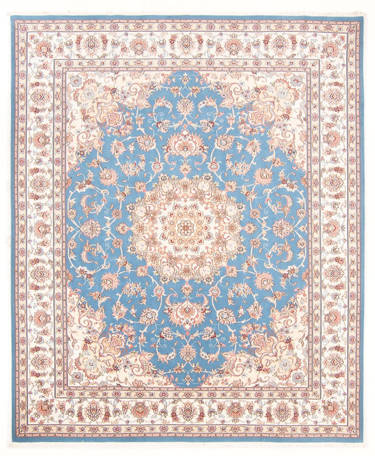 Perser Rug - Tabriz - Royal - 251 x 200 cm - light blue