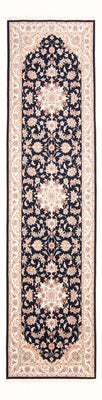 Runner Perser Rug - Tabriz - Royal - 297 x 80 cm - dark blue