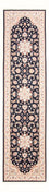 Runner Perser Rug - Tabriz - Royal - 297 x 80 cm - dark blue