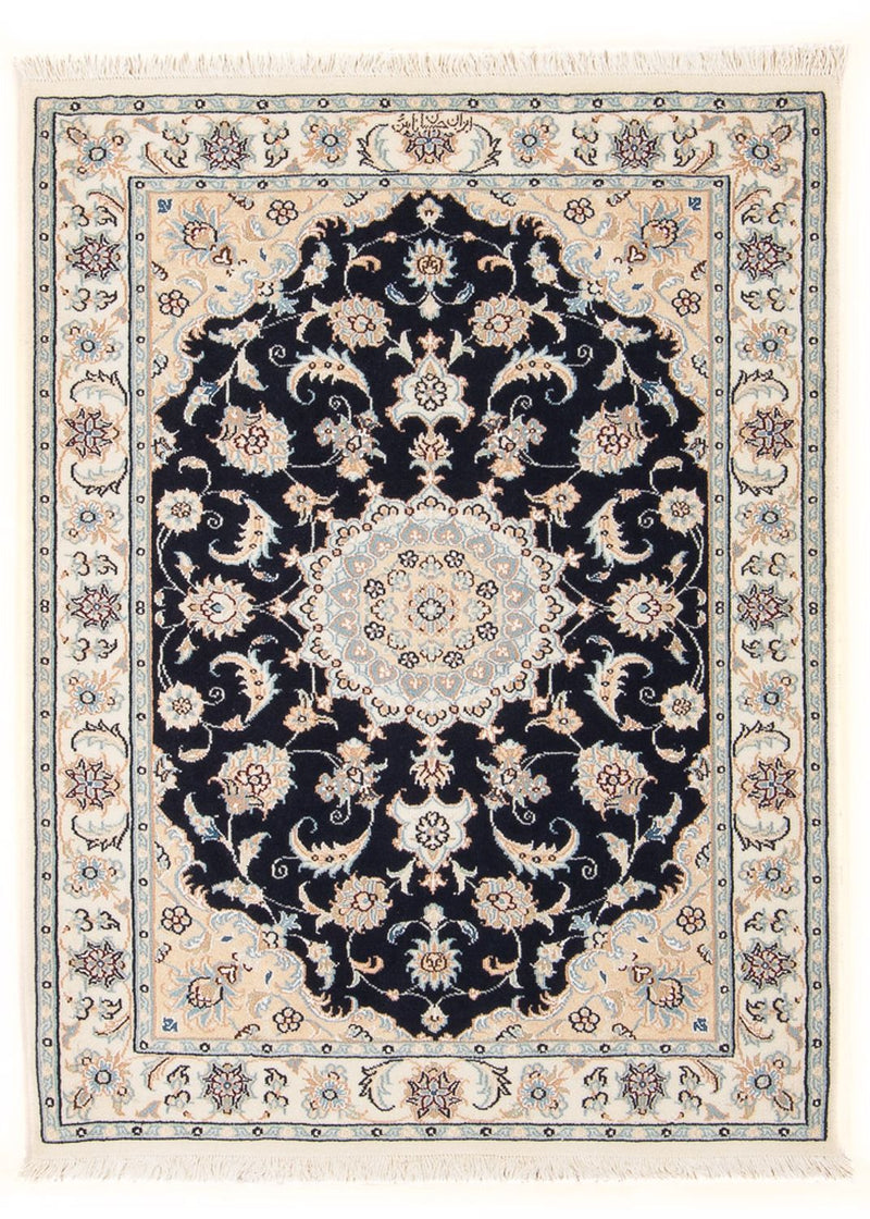 Perser Rug - Nain - Premium - 132 x 74 cm - dark blue