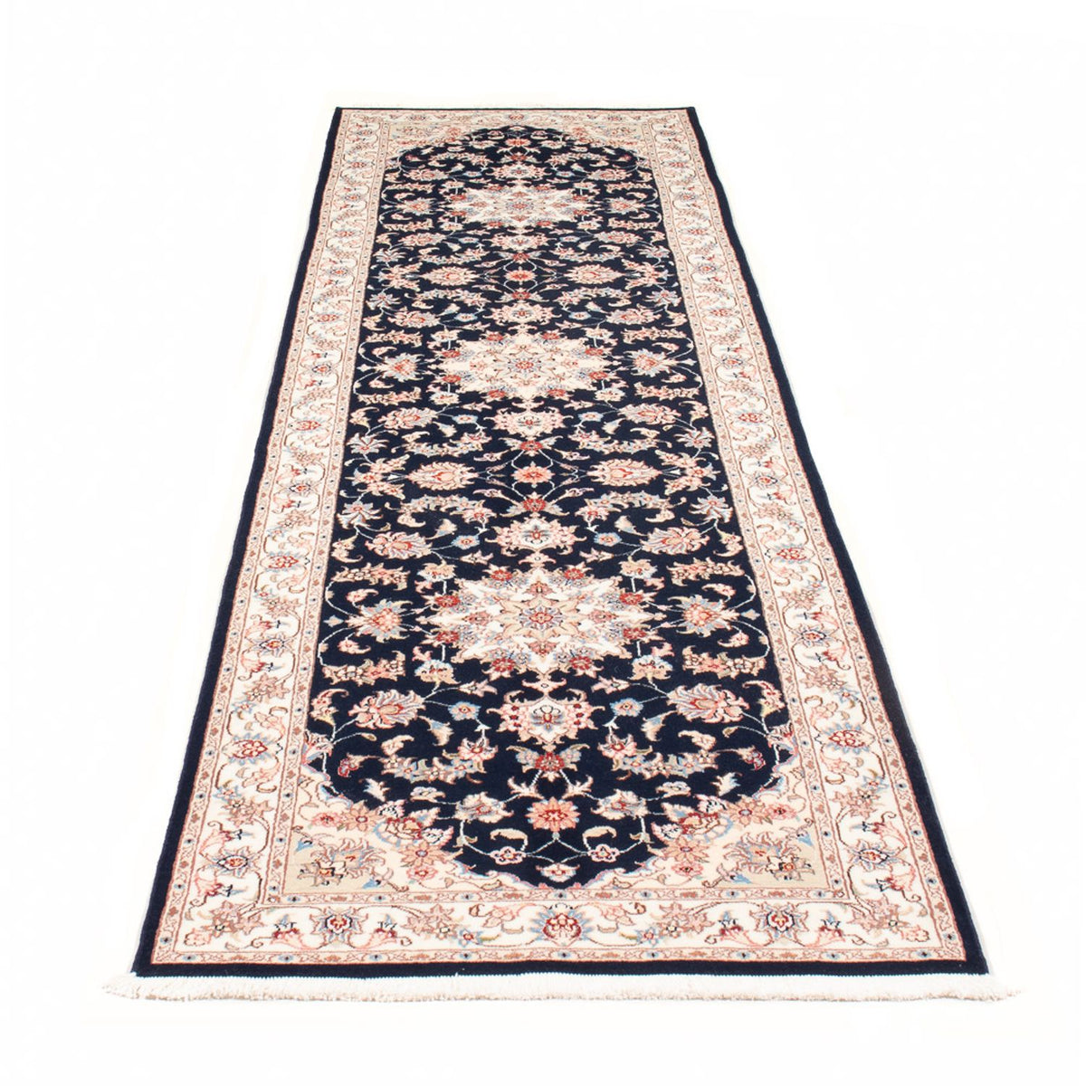Runner Perser Rug - Tabriz - Royal - 295 x 81 cm - dark blue