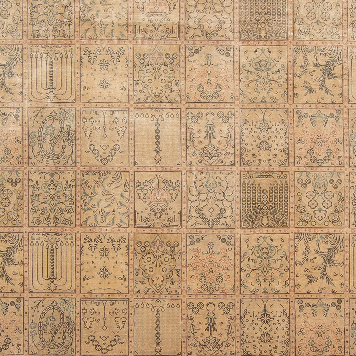 Silk Rug - Ghom Silk - Premium - 294 x 191 cm - dark beige
