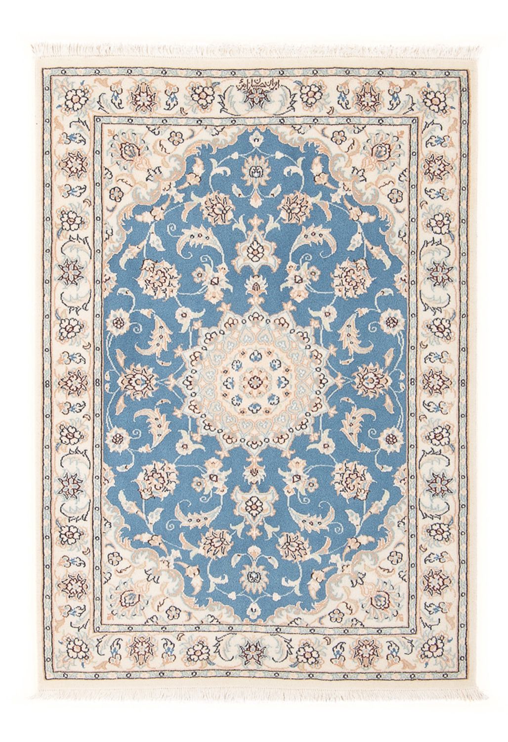 Perser Rug - Nain - Premium - 117 x 80 cm - light blue