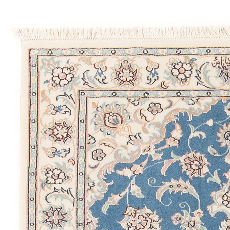 Perser Rug - Nain - Premium - 116 x 81 cm - light blue
