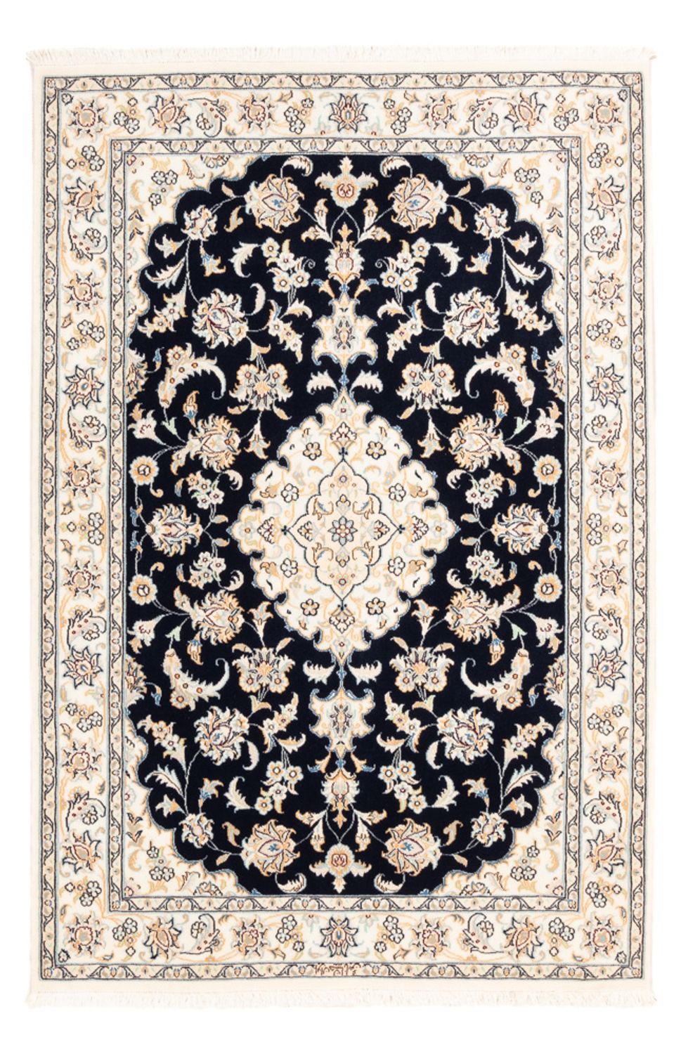Perser Rug - Nain - Premium - 158 x 109 cm - dark blue