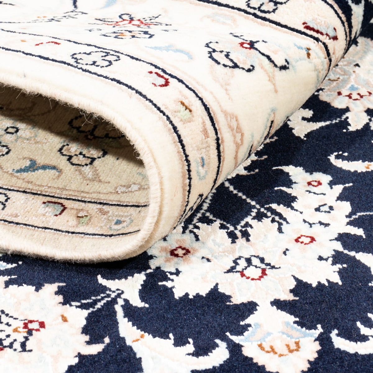 Perser Rug - Nain - Premium - 182 x 121 cm - dark blue