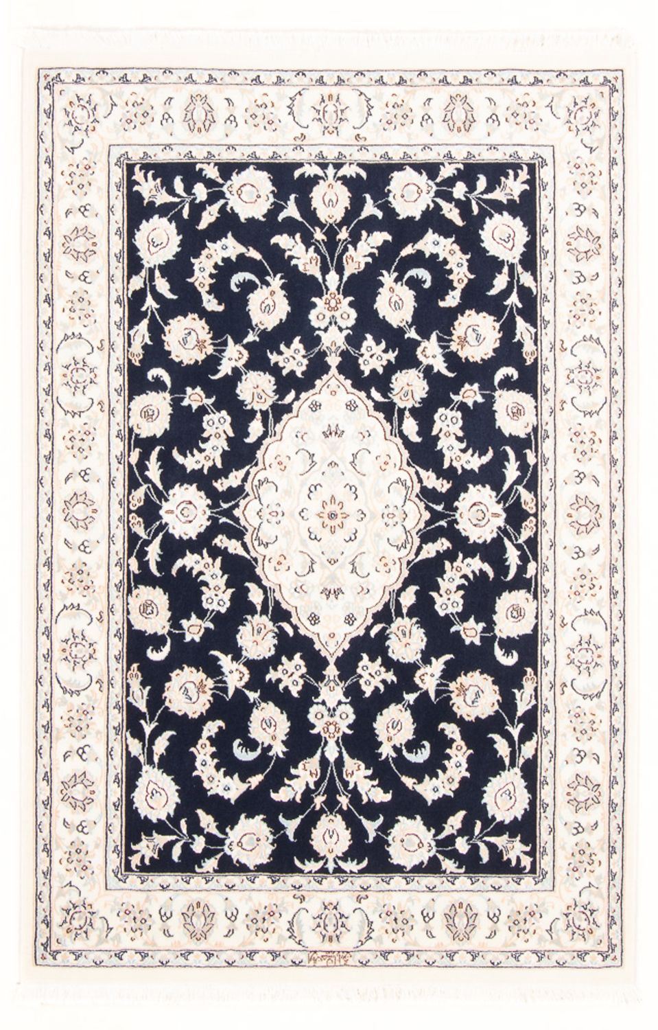 Perser Rug - Nain - Royal - 155 x 105 cm - dark blue