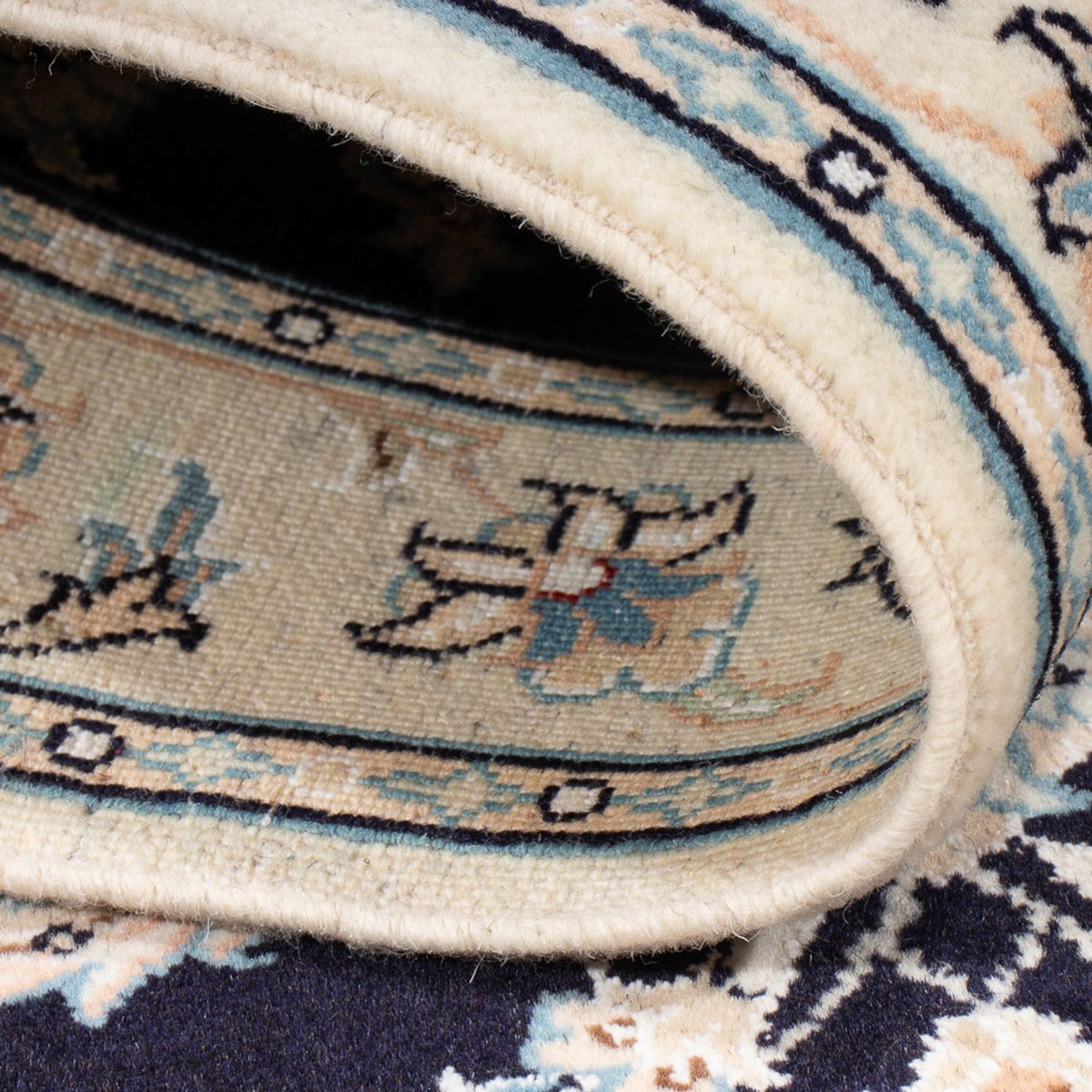 Perser Rug - Nain - Premium - 125 x 80 cm - dark blue