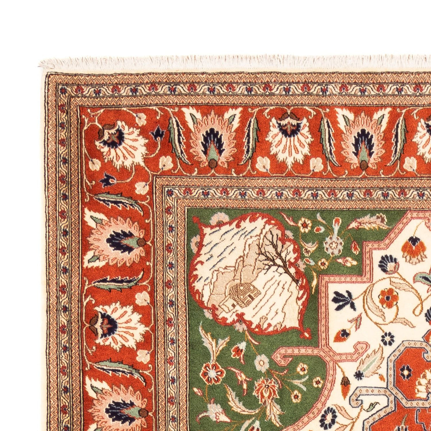 Qom Rug 230x172cm - Persian Rugs