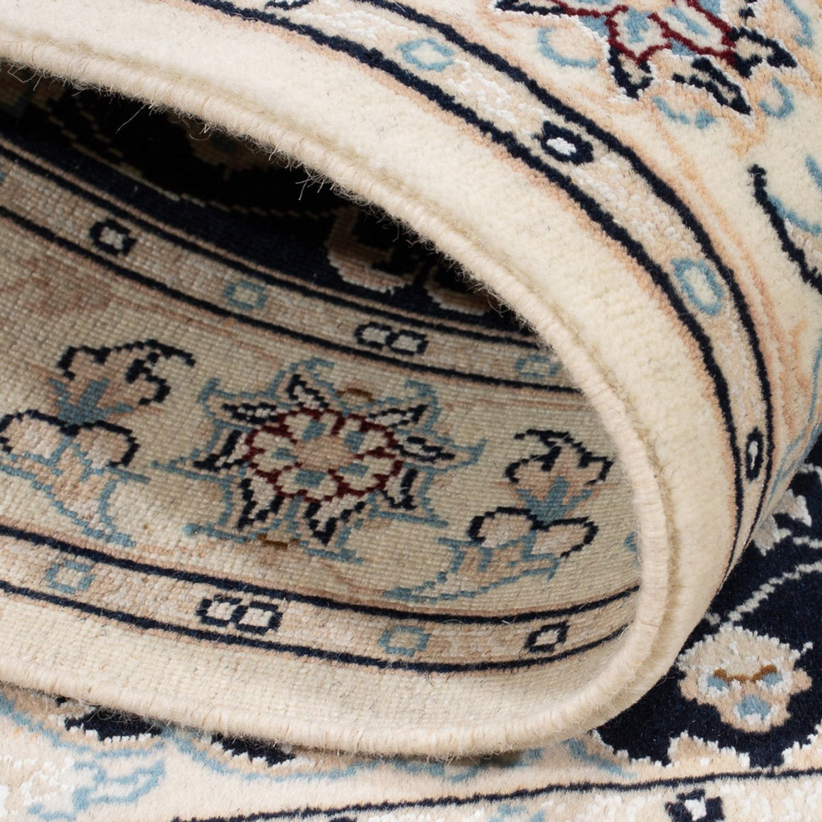 Perser Rug - Nain - Premium - 123 x 83 cm - dark blue