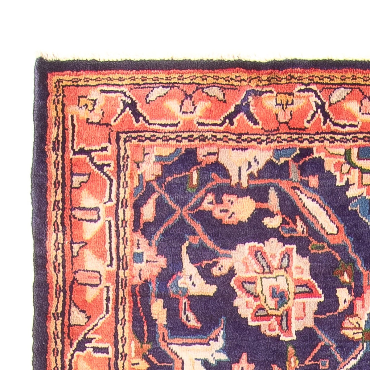 Runner Perser Rug - Bidjar - 306 x 118 cm - dark blue