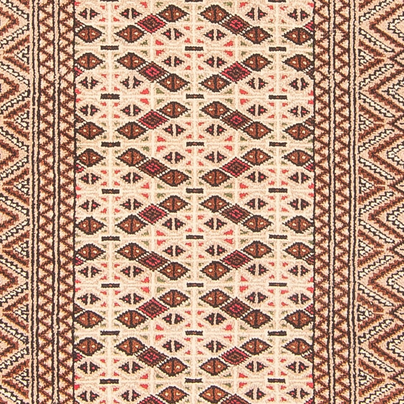 Runner Turkaman Rug - 282 x 100 cm - cream