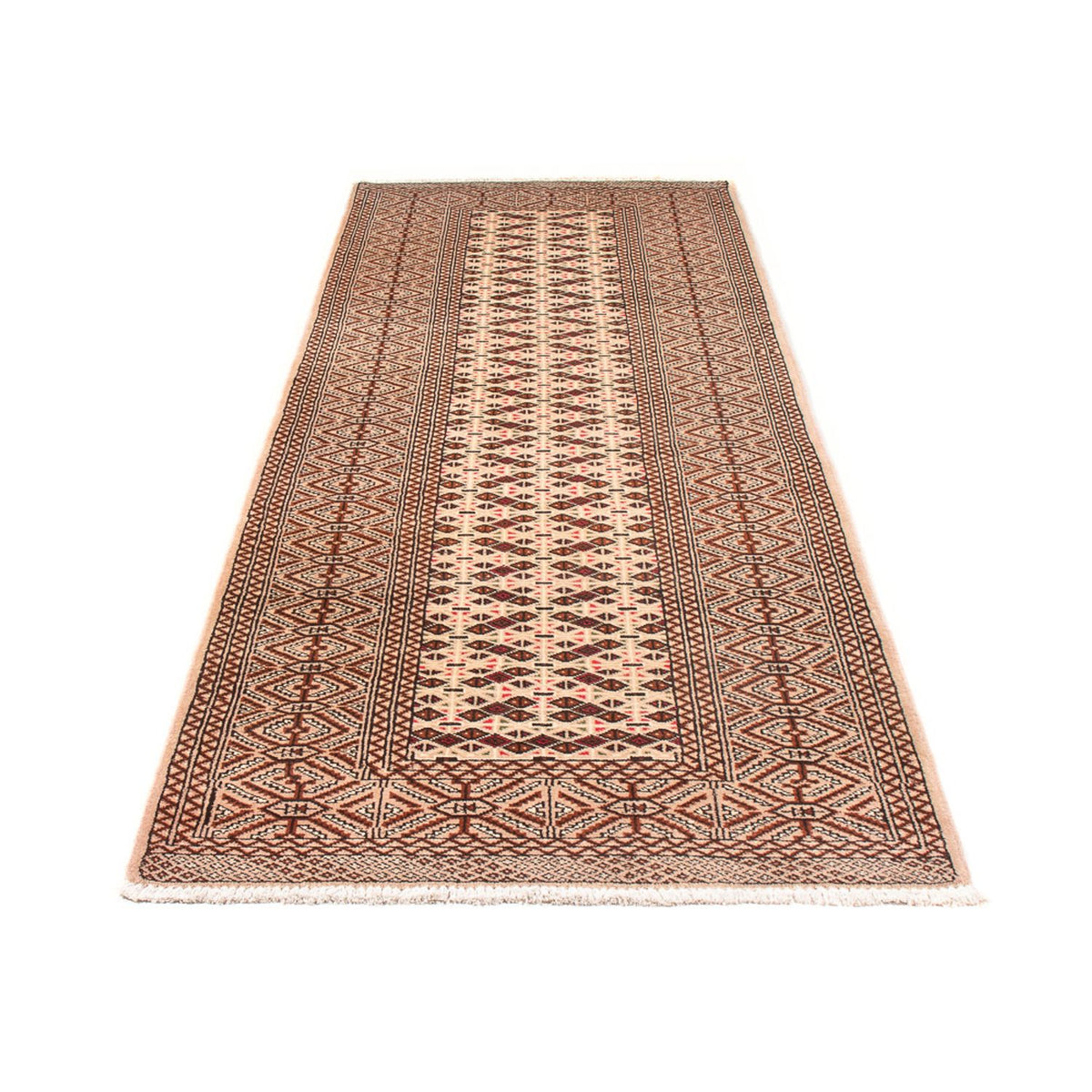 Runner Turkaman Rug - 282 x 100 cm - cream