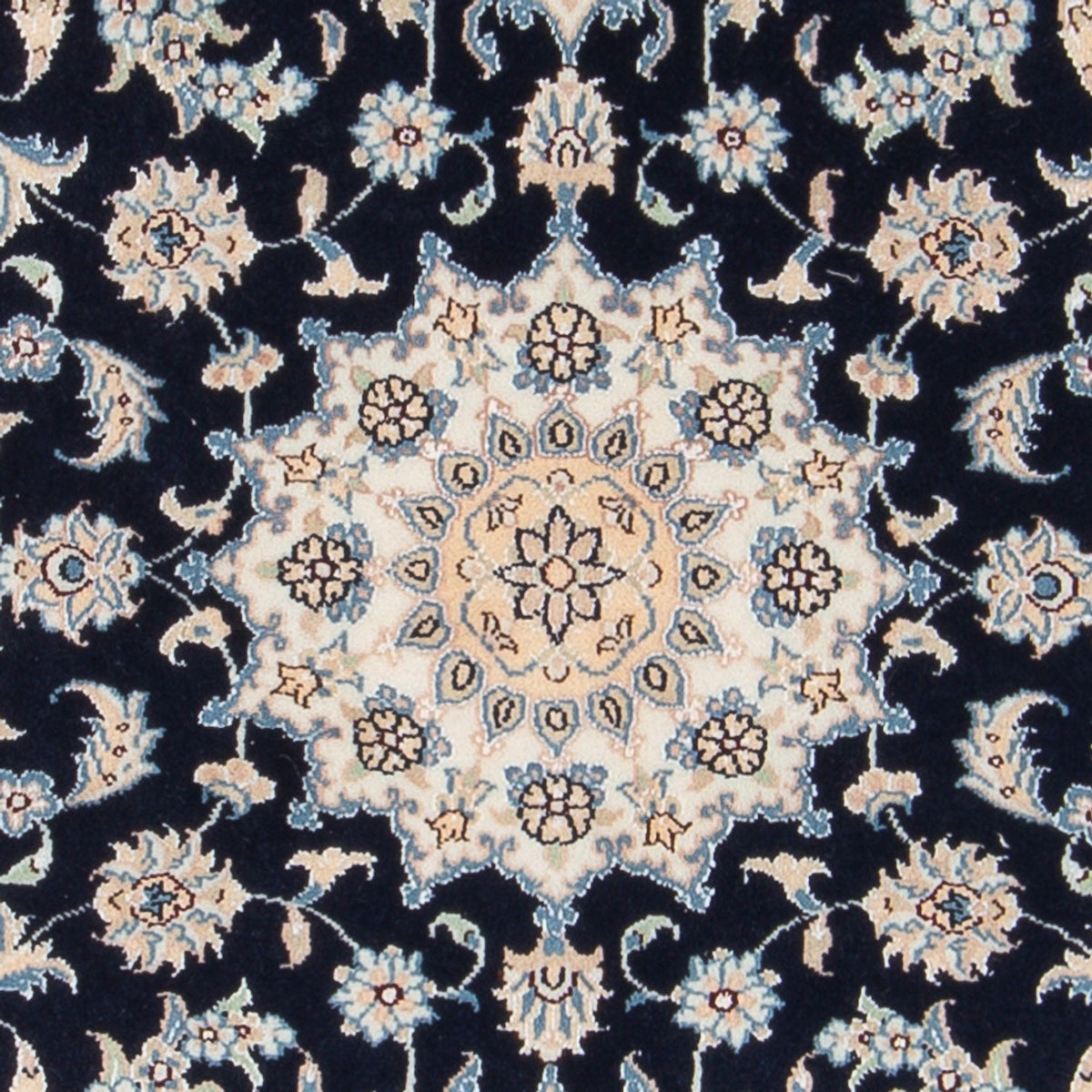 Perser Rug - Nain - Premium - 134 x 74 cm - dark blue