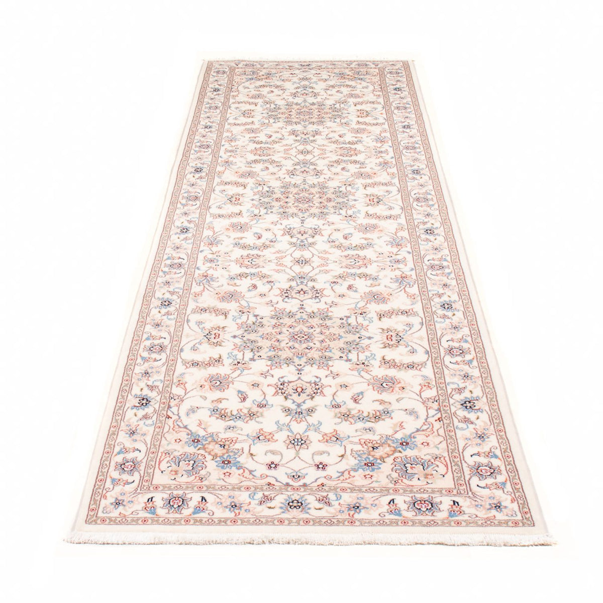 Runner Perser Rug - Tabriz - Royal - 296 x 80 cm - cream