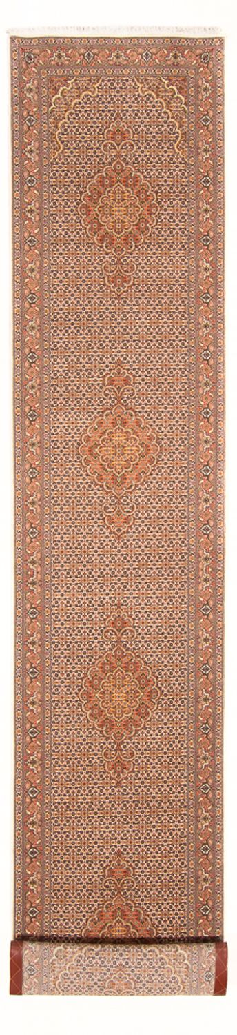 Runner Perser Rug - Tabriz - Royal - 407 x 78 cm - beige