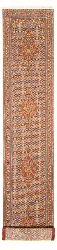 Runner Perser Rug - Tabriz - Royal - 407 x 78 cm - beige
